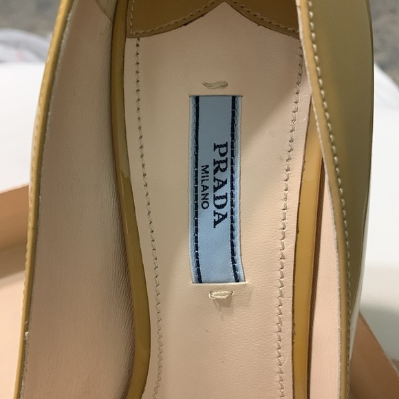 Prada heels; peep toe; size 9.5; patent leather - Picture 7 of 8